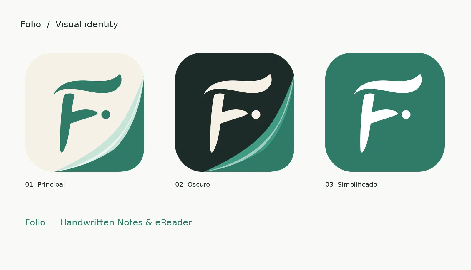 Primary, dark and simplified icons